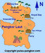 Map of Pangkor Laut