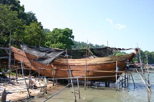 Boat building at Pangkor