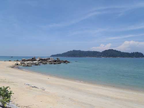 Pasir Bogak beach, Pangkor Island in Perak