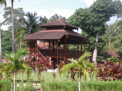 One of the typical houses in the Pasir Salak Complex