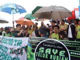 rally at Teluk Rubiah