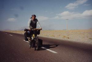 Me cycling in South Iran