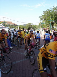Team Malaysia preparing for the start