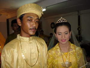 Malay wedding, bride's parents house