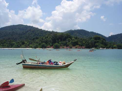 View at Teluk Nipah from Pulau Giam